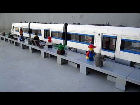 LEGO Intercity Train with automatic sliding doors