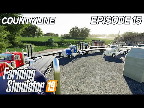 Making Last Straw Bales From Large Field | FS19 | Farming Simulator 19 | Timelapse | County Line #15
