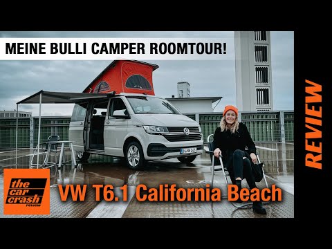 VW T6.1 California Beach (2021) Meine Bulli Camper Roomtour! ⛺ Review | Test | Dachzelt | Miniküche