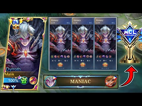 MANIAC! DYRROTH HYPER CARRY TANK BUILD IN SOLO MCL IS TOO OP!😱🔥
