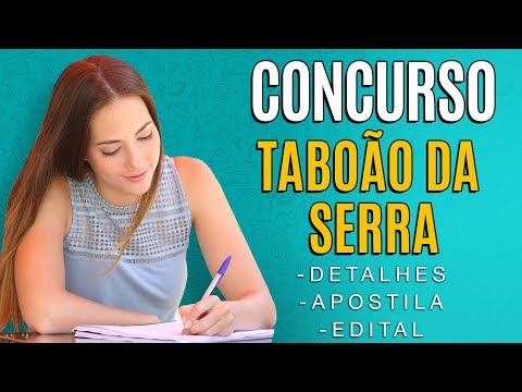 Concurso Taboão da Serra 2019 - Edital, Inscrição e Apostilas
