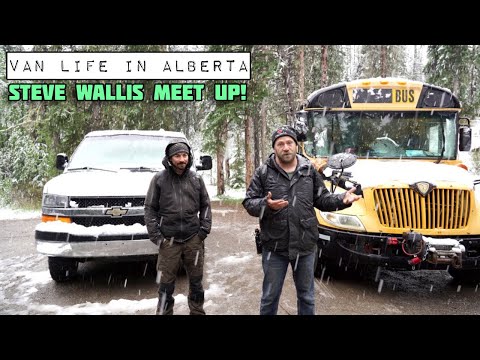 Van Life in Alberta - Otuskwan Peak - Camping with Steve Meet Up