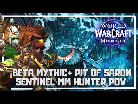 Mythic+ Pit of Saron | Midnight Beta | Sentinel MM Hunter POV