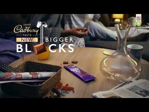 Same Cadbury taste, generously bigger blocks!
