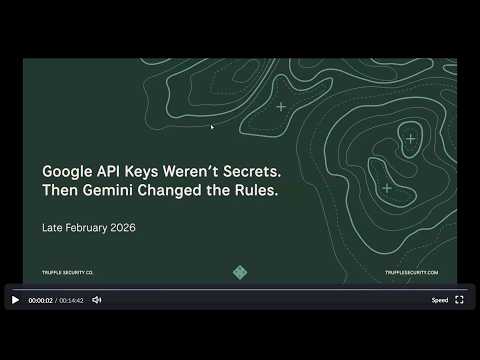 Video thumbnail: Google API Keys Weren't Secrets. But then Gemini Changed the Rules.