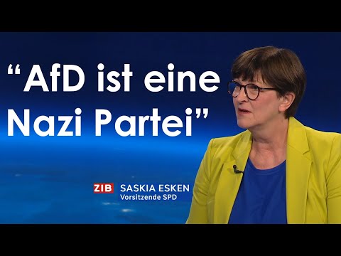 ZIB 2 | "AfD ist eine Nazi Partei" - das Interview von Saskia Esken in voller Länge!