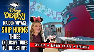 Disney DESTINY Ship Horns | THREE NEW SONGS | Hercules | Cruella | Hakuna Matata | Maiden Voyage