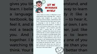 Let Me Introduce Myself #EnglishVocabulary #EnglishGrammar #LearnEnglish #EnglishForBeginners #ESL