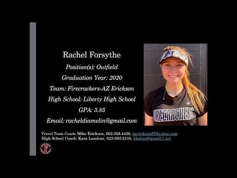 Rachel Forsythe Softball Skills Video - 2020 Outfield