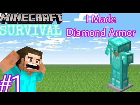 Crafting Diamond Armor in Minecraft Survival