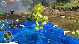 Lego Jurassic World. Dilo Dino Unlocks a Gold Brick, Mobile Lab Site, Lost World.