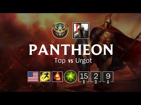 Pantheon Top vs Urgot - NA Challenger Patch 8.17