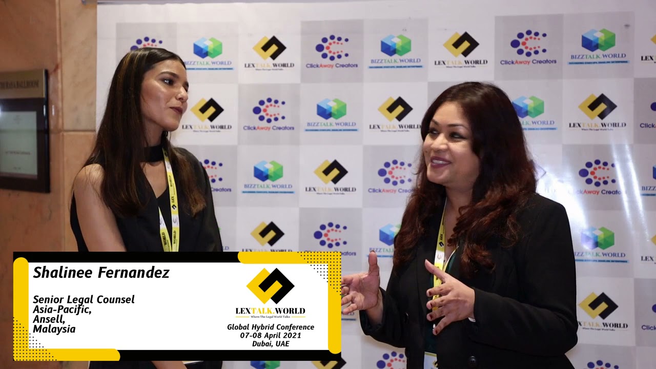 Ms. Shalinee Fernandez sharing her thoughts on the LexTalk World Conference, Dubai 2021