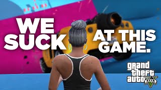 Watch Us Actually Try to Win at GTA 5 Online!