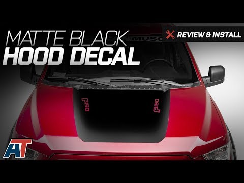2015-2017 F150 American Muscle Graphics Matte Black Hood Decal w/ F-150 Logo Review & Install