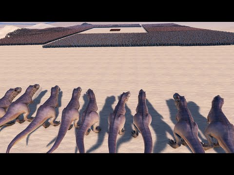 Can T-rex Team Save Spartans Stuck Among A lots of Zombies - Ultimate Epic Battle Simulator