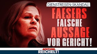 Faeser wollte Hessen-Reisen vertuschen: Innenministerin machte falsche Aussagen vor Gericht