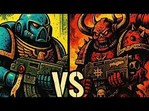 What Happens When A Space Marine Battles A Chaos Space Marine In WH40K