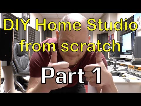 DIY Home Studio from scratch on a tight budget Part 1 (Studio Desk and Equipment Cabinet Builds)
