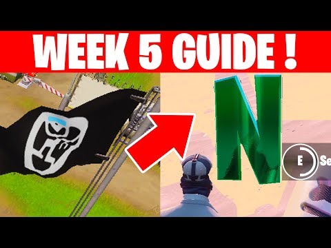 FORTNITE SEASON 11 WEEK 5 CHALLENGES GUIDE 'THE LOWDOWN' E.G.O LOCATIONS, LETTER N