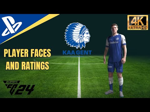EA FC 24 - K.A.A. Gent - PLAYER FACES AND RATINGS