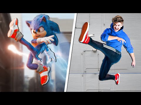 Stunts From Sonic The Hedgehog In Real Life! - Challenge