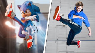 Stunts From Sonic The Hedgehog In Real Life! - Challenge