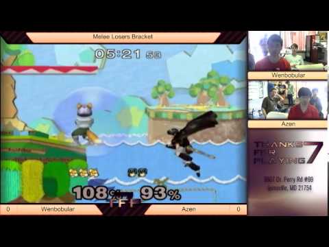 TFP7 - Wenbobular (Fox) vs Azen (Marth, Falco) Melee Losers R6