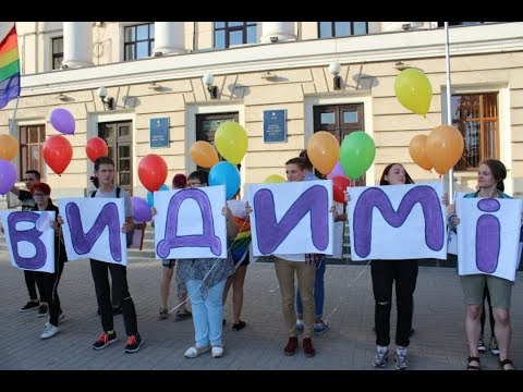 Visible and brave. Rainbow flasmob has taken place in Zaporizhzhia
