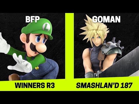 SmashLAN'd 187 Winners R3 - BFP (Luigi) vs GoMan (Cloud) - SSBU Tournament