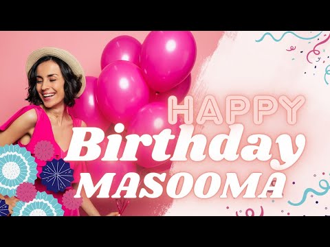Happy Birthday Masooma 🥳🎉 | Happy Birthday To You 🎁🎉| Birthday Song |Whatsapp status | Remix song🎁