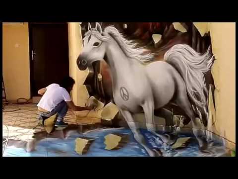 Top 10 amazing 3d wall painting