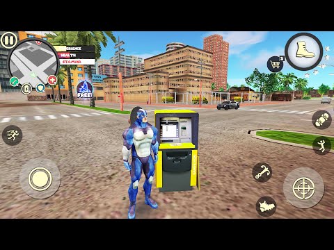 Rope Hero Vice Town Unlimited Money | ATM Hacking Tricks | Naxeex New Updated | Android Gameplay