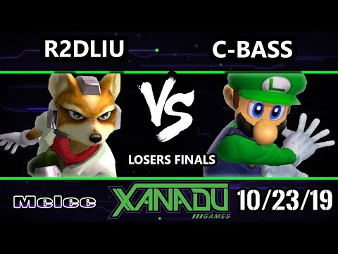 S@X 325 SSBM - R2DLiu (Fox) Vs. C-bass (Luigi) Smash Melee Losers Finals