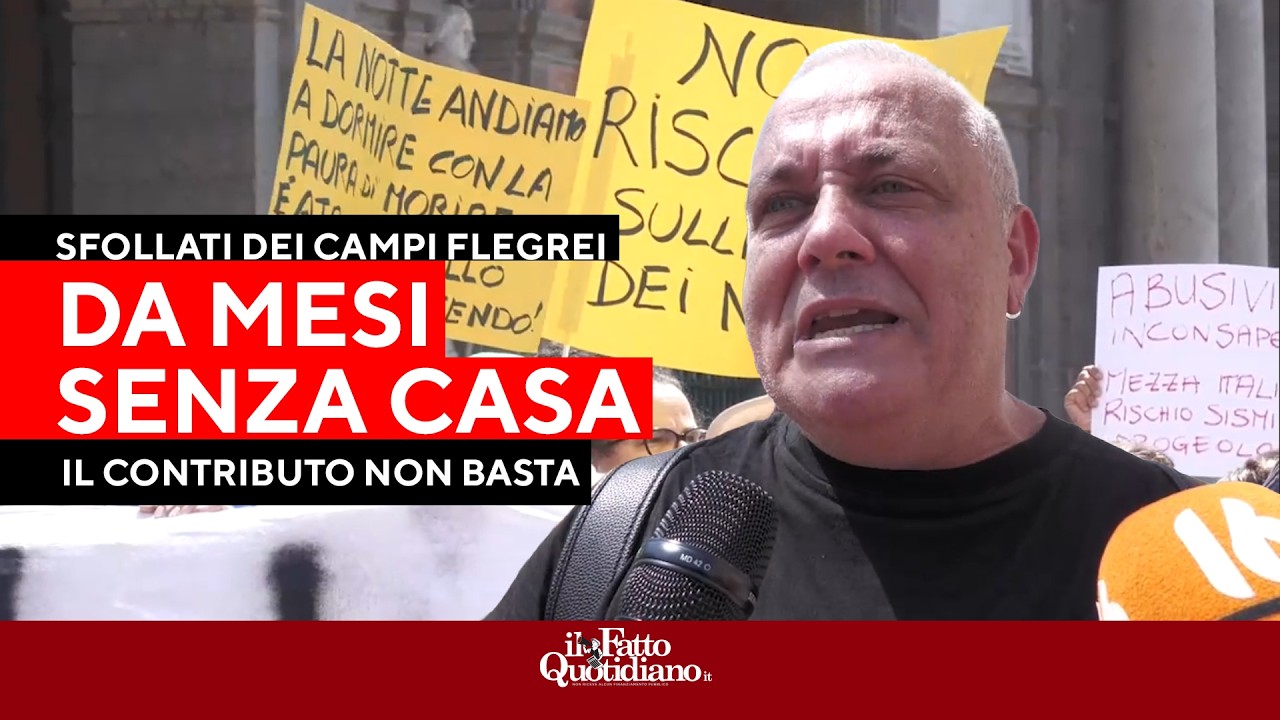 "Qui i fatti non si vedono, solo tante chiacchiere”, la rabbia degli sfollati dei Campi Flegrei