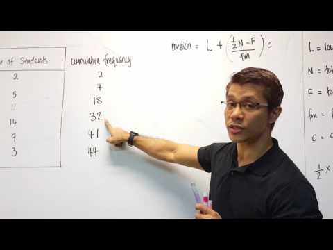 Calculating Median Using Formula