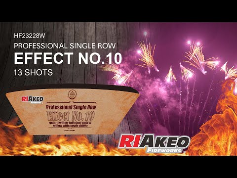 Professional Single Row 13 shots HF23228W 30mm | RIAKEO FIREWORKS