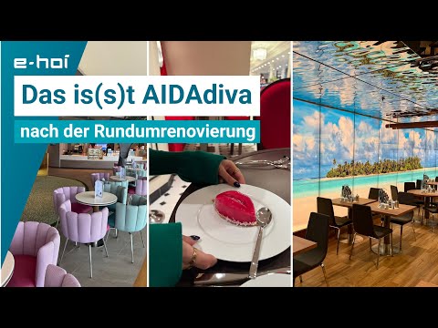 Das is(s)t AIDAdiva - Alle Restaurants & Snackbars im Überblick nach AIDA Evolution