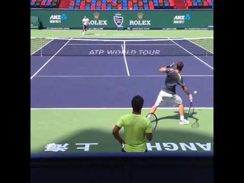 Marsel Ilhan - Roger Federer (Practice / ATP Shangai Masters 2013) - 2