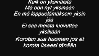 Raappana-Yksinäistä + sanat