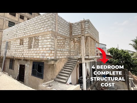 Building in Ghana - 4 Bedroom Complete Structural with Estimates #buildinginghana