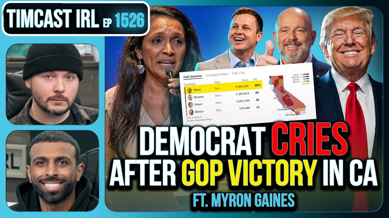 Democrat CRIES After GOP WINS California Primary | Timcast IRL