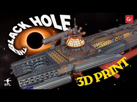 USS Cygnus 3D model from The Black Hole | Make Game Real