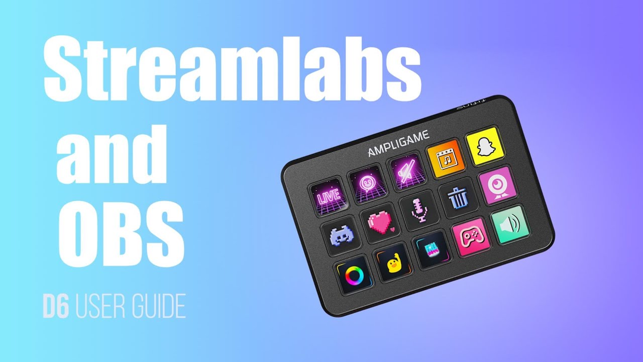 [Tutorial] of How to Connect Streamlabs or OBS Plugins for Streaming with FIFINE D6 Stream Deck