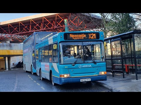 VERY RARE + THRASH: Route X21 | NK56HKV/1800 - Arriva Northumbria: Dennis Dart SLF/Dennis MPD