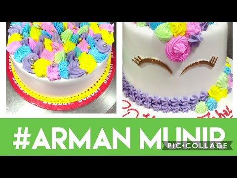 #armanmunir     fondant & freish cream cake beautiful & Best 🍰
