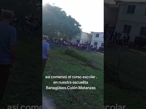 así comenzó el curso ,en nuestra escuelita . Banagüises.Colon .Matanzas.