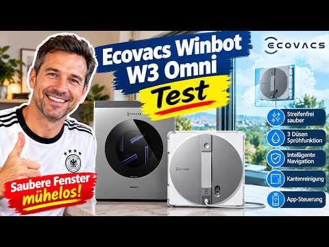 Ecovacs Winbot W3 Omni Test – Bester Fensterputzroboter mit Station?
