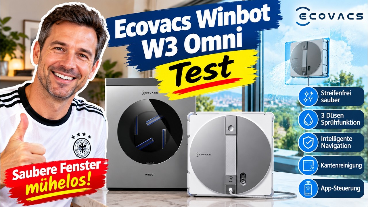 Ecovacs Winbot W3 Omni Test – Bester Fensterputzroboter mit Station?