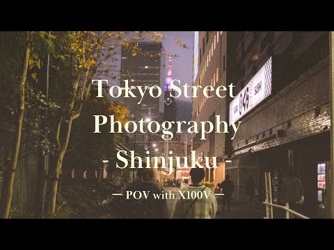 Shinjuku Night Street Photography POV in Tokyo,Japan | FUJIFILM X100V 【4K】